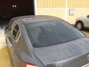 Finished window tint work