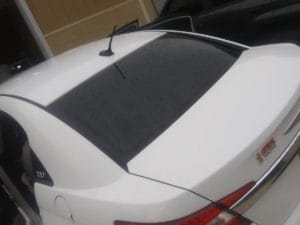 Finished window tint work