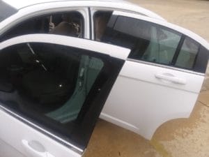 Finished window tint work