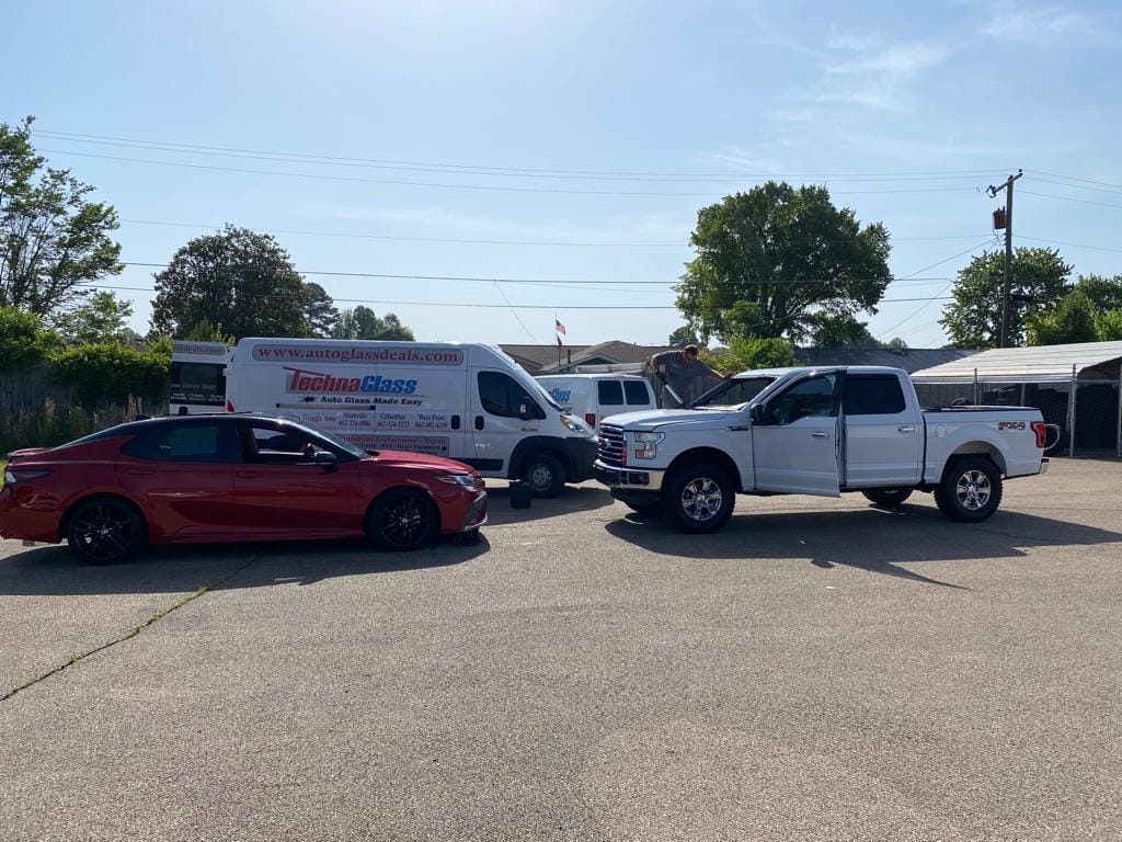 Mobile service in a parking lot